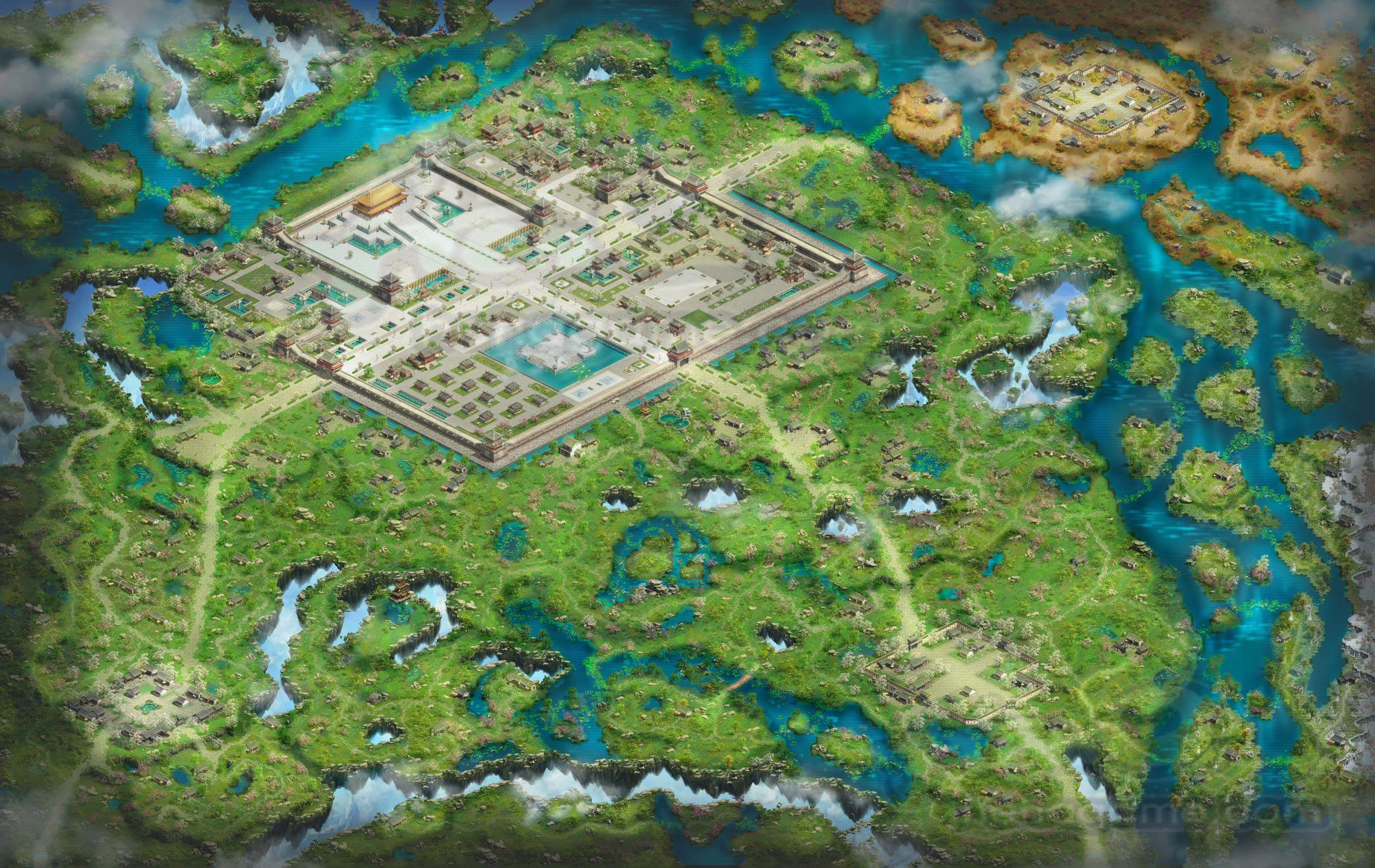 藏宝地图—王城大地图(高清版)图片