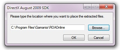 安裝路徑指向ROAOnline的遊戲資料夾內