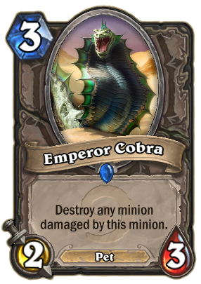爐石傳說每日一牌：帝王眼鏡蛇（Emperor Cobra）