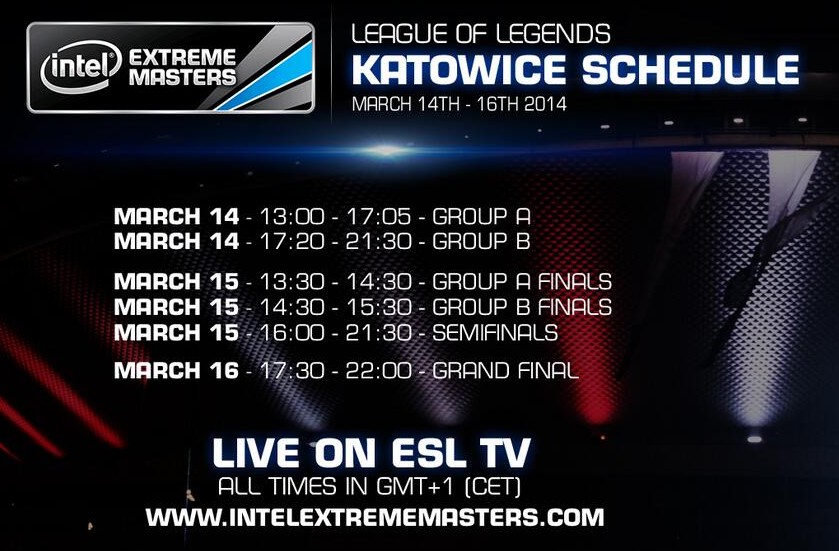 IEM8世界總決賽3月14開幕 IG及WE出征